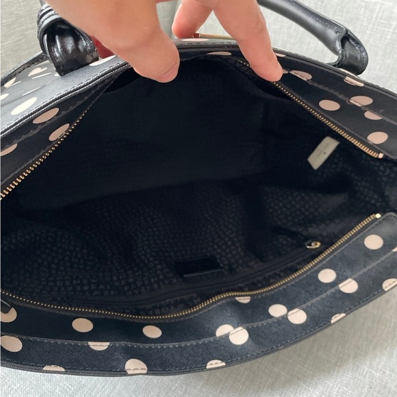 Kate Spade ♠️ Large Leather Dot Tote - Picture 10 of 12